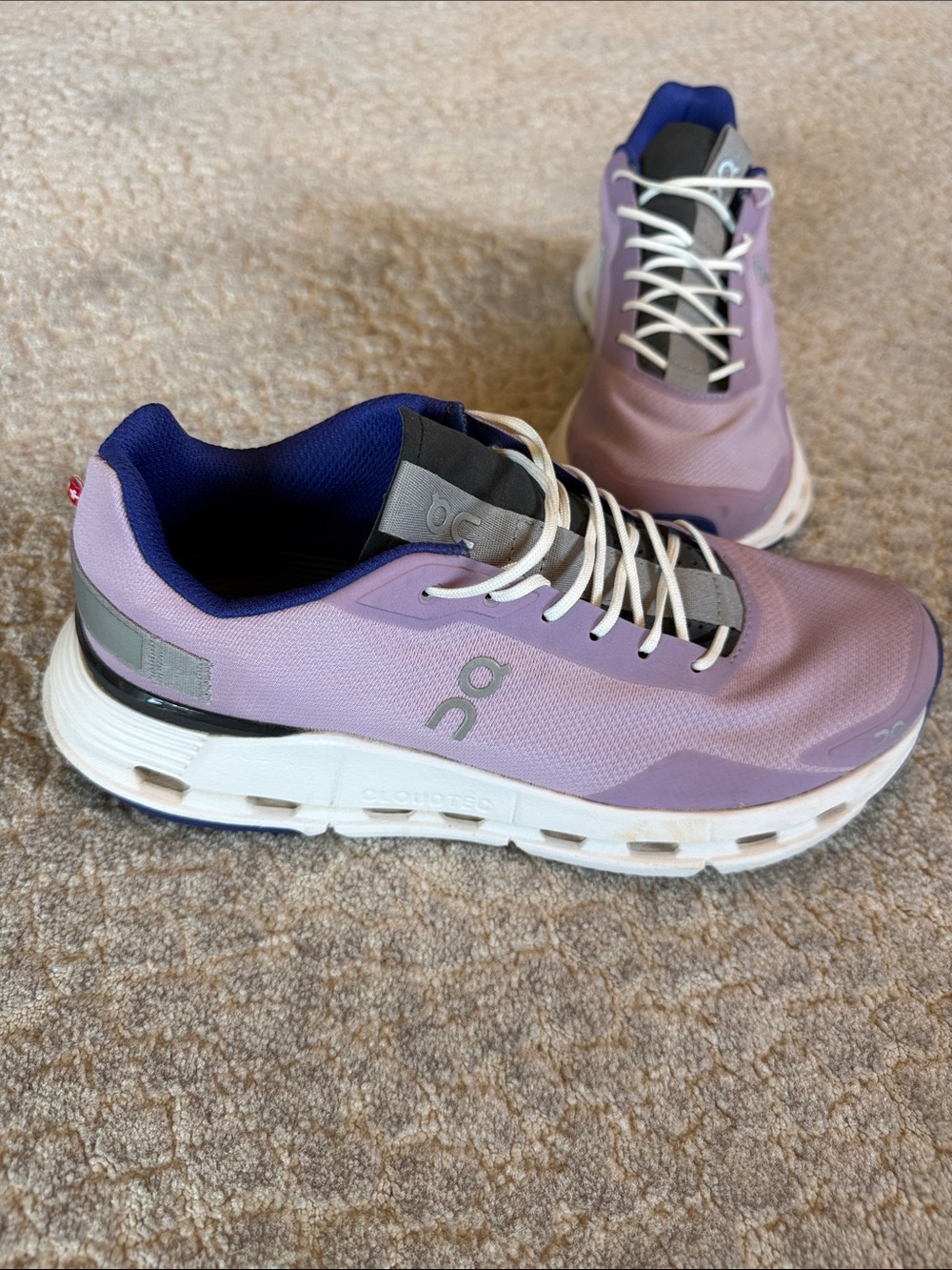 On Running Lavender and Navy Women’s Sneakers